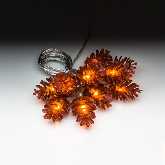 Pinecone string lights