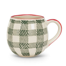 Load image into Gallery viewer, Green and Red Plaid Ball Mug
