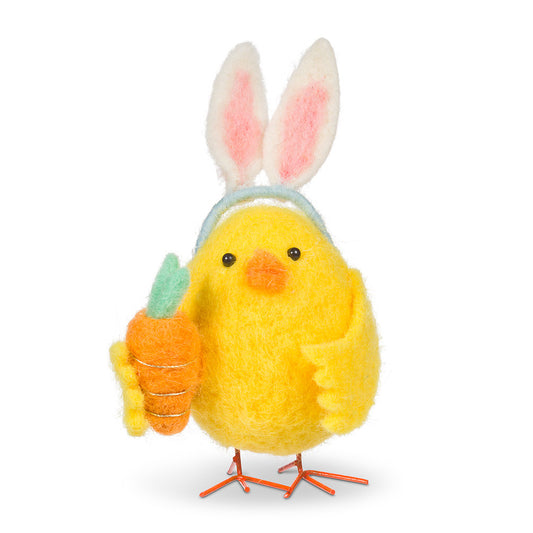 Bunny Ear Chick with Carrot