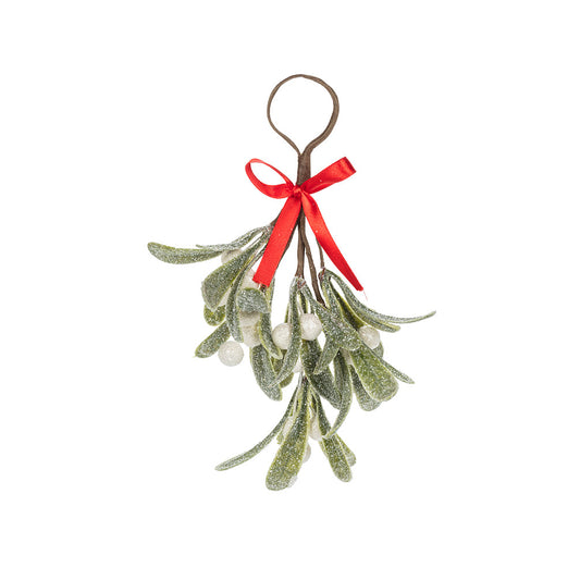 Mistletoe Cluster with Ribbon