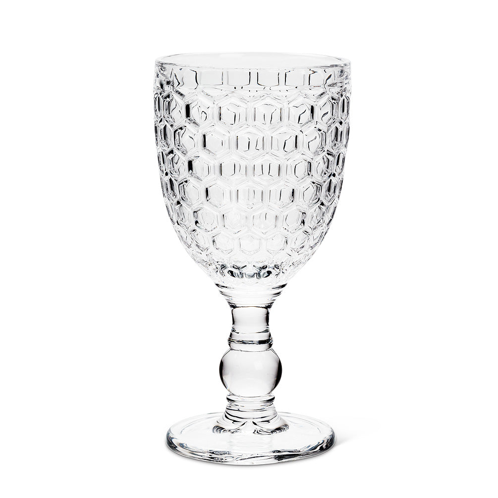 Goblet  - clear honeycomb