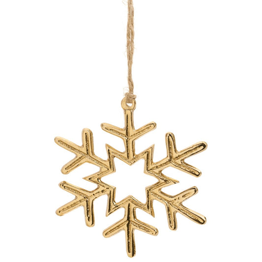 Gold Snowflake Ornament