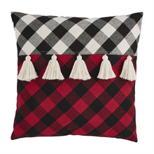 Load image into Gallery viewer, Plaid Pillows with Tassels
