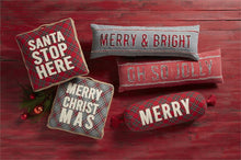 Load image into Gallery viewer, Plaid Canvas Christmas Pillows
