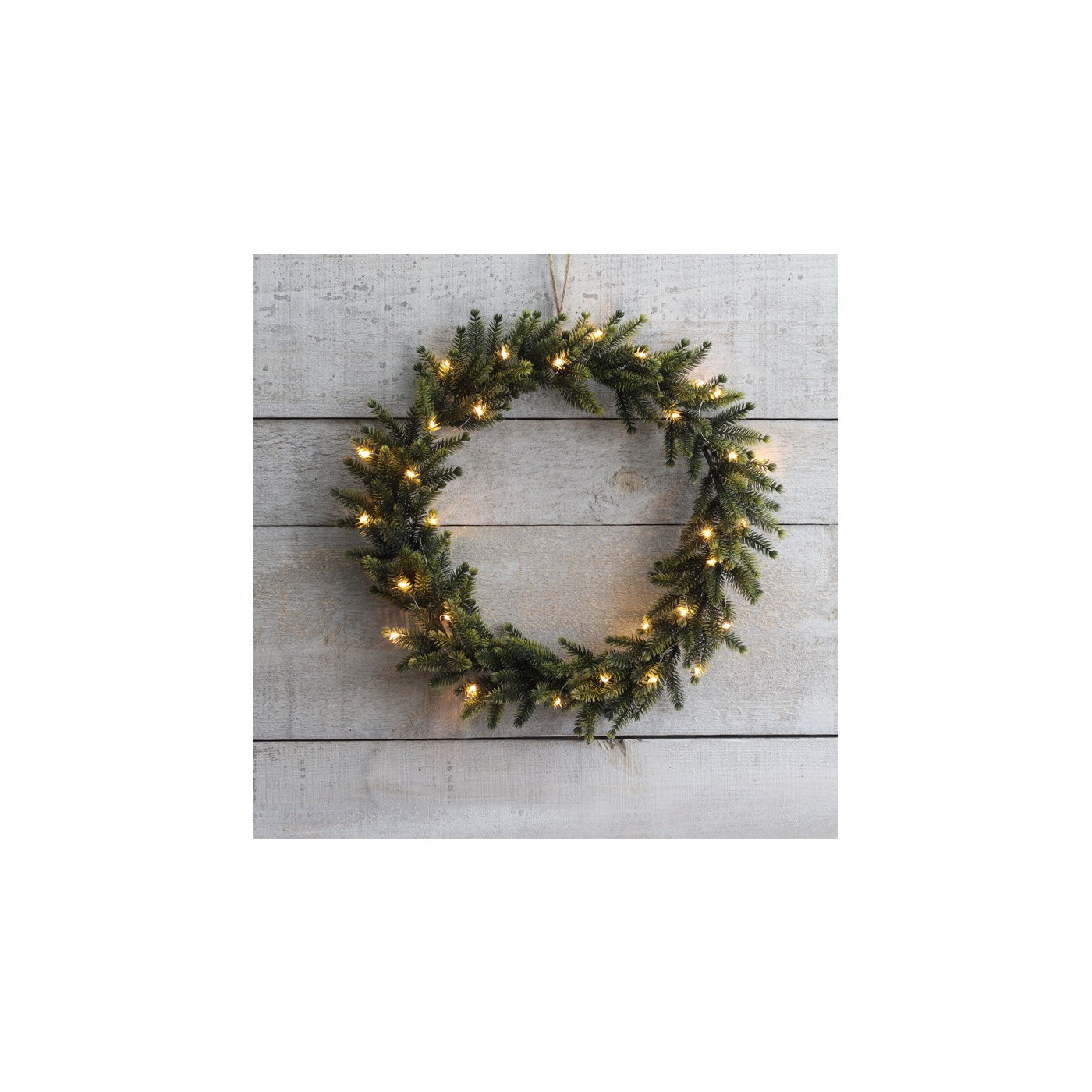 Led Evergreen Christmas Wreath
