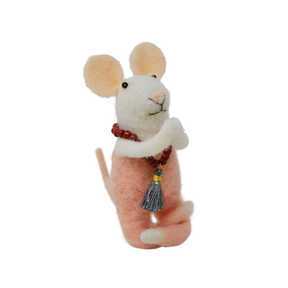 Mouse Meditation Ornament