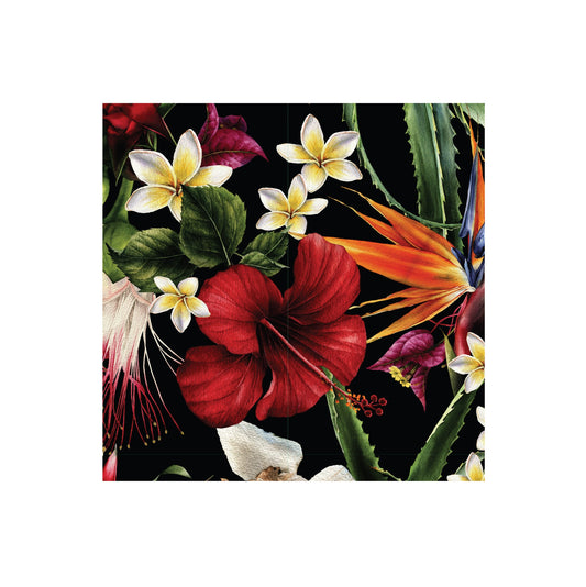 Midnight tropical cocktail napkins