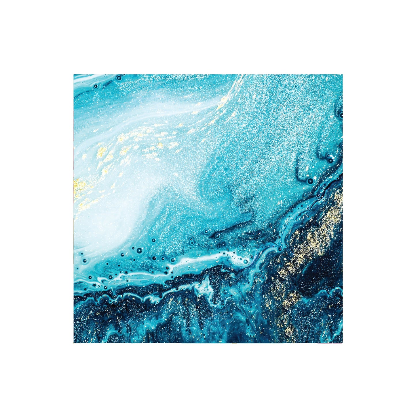 Blue Wave Cocktail Napkin