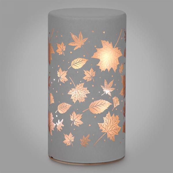 Led Glass Leaf Lantern