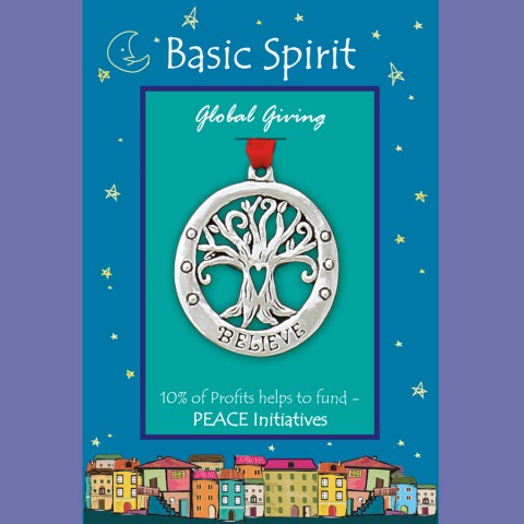 Basic Spirit Pewter Christmas Ornaments