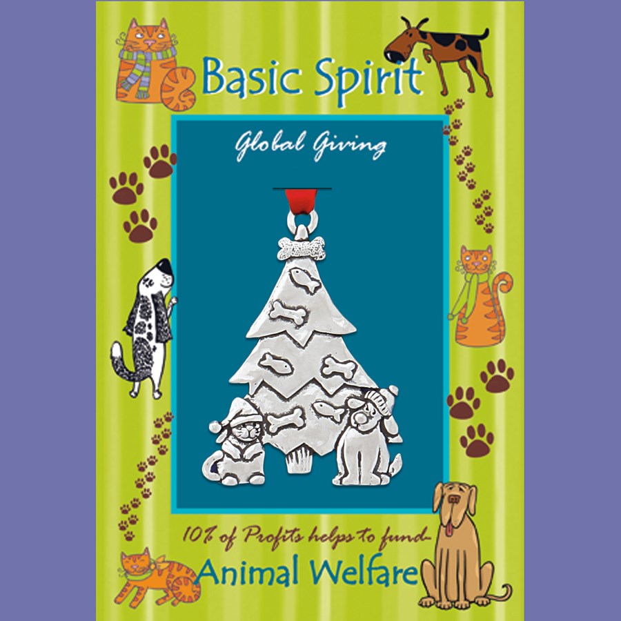 Basic Spirit Pewter Christmas Ornaments