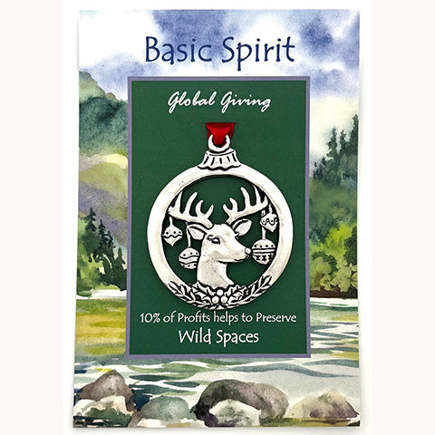 Basic Spirit Pewter Christmas Ornaments