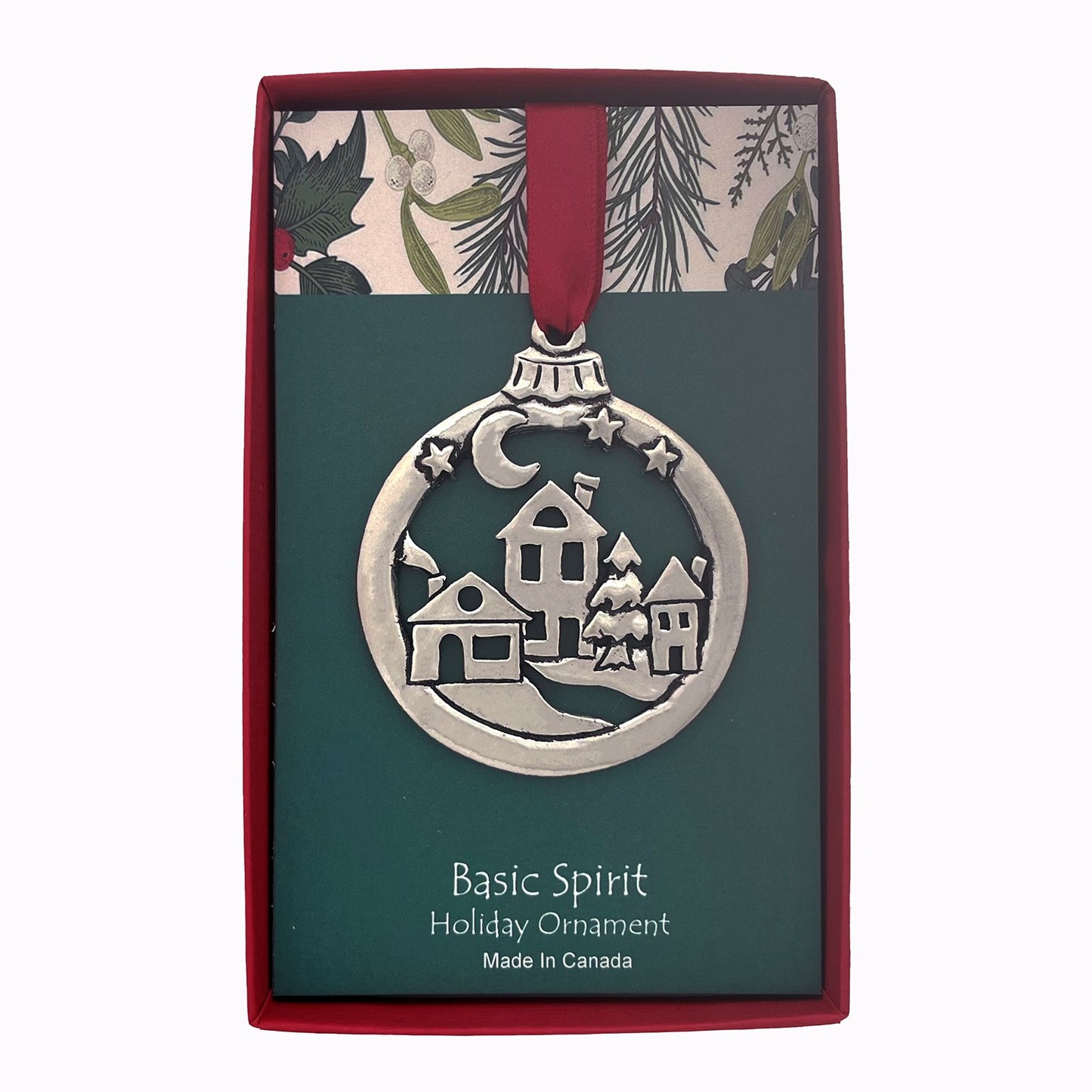 Basic Spirit Pewter Christmas Ornaments