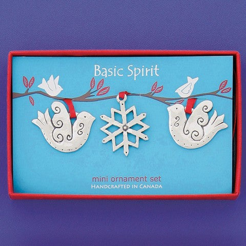 Basic Spirit Pewter Christmas Ornaments