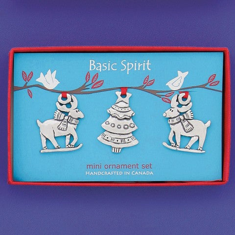 Basic Spirit Pewter Christmas Ornaments