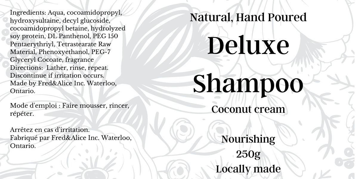 Deluxe Hand Poured Shampoo, Conditioner