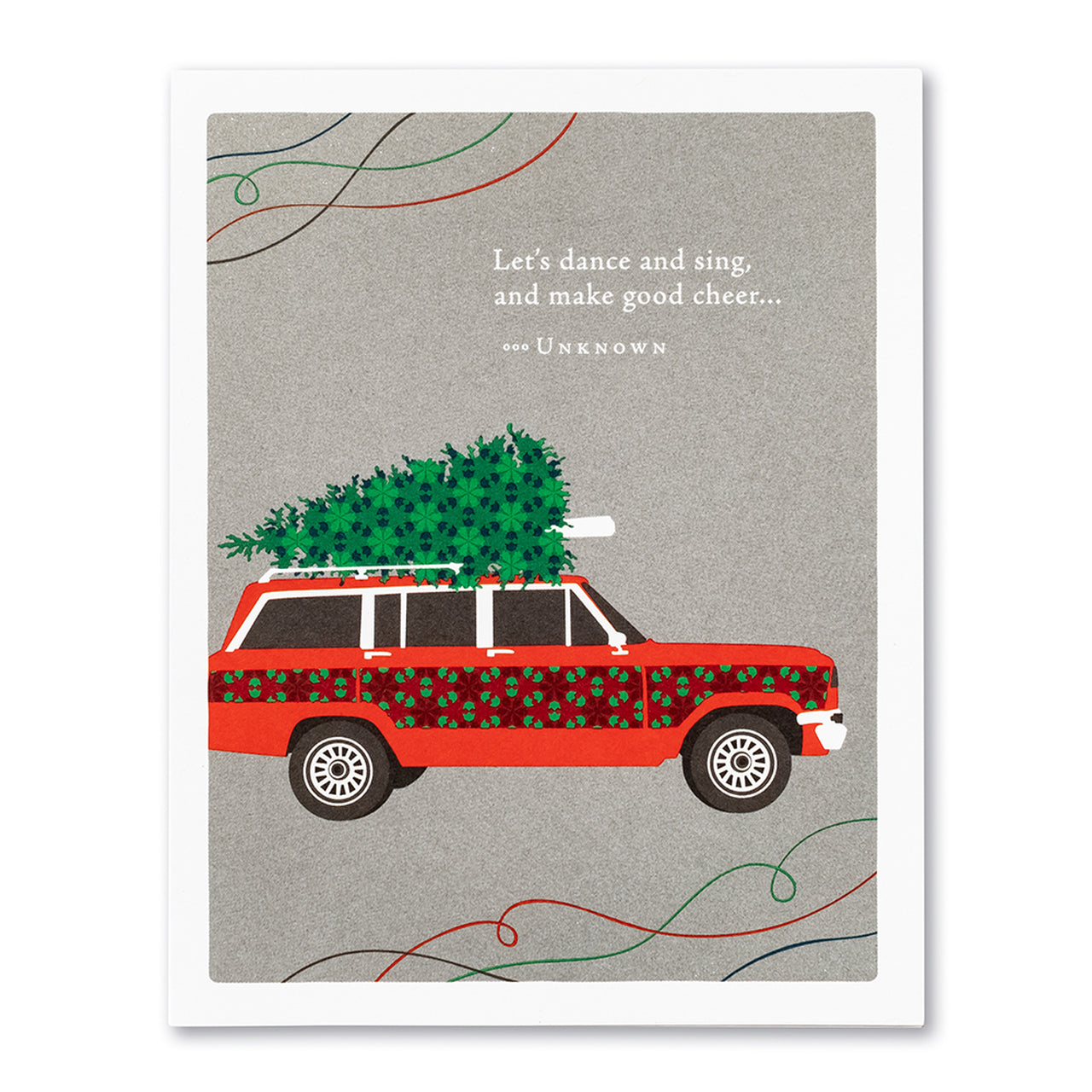Let's dance and sing, and make good cheer...- Card