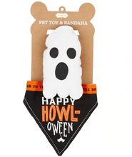 Load image into Gallery viewer, Dog Bandana And Toy Halloween Set
