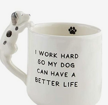 Load image into Gallery viewer, Dog &amp; Cat Handled mugs with sayings
