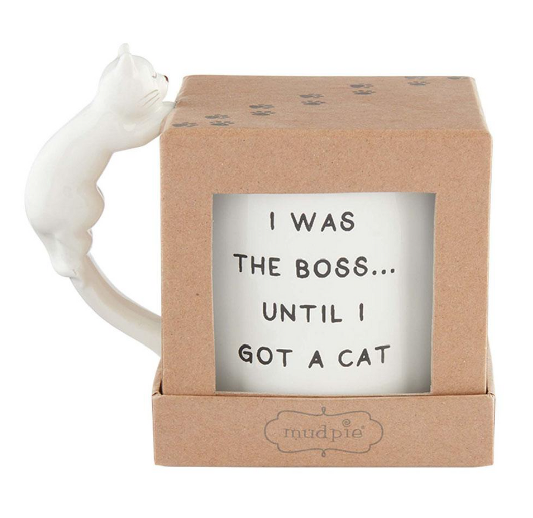 Dog & Cat Handled mugs with sayings