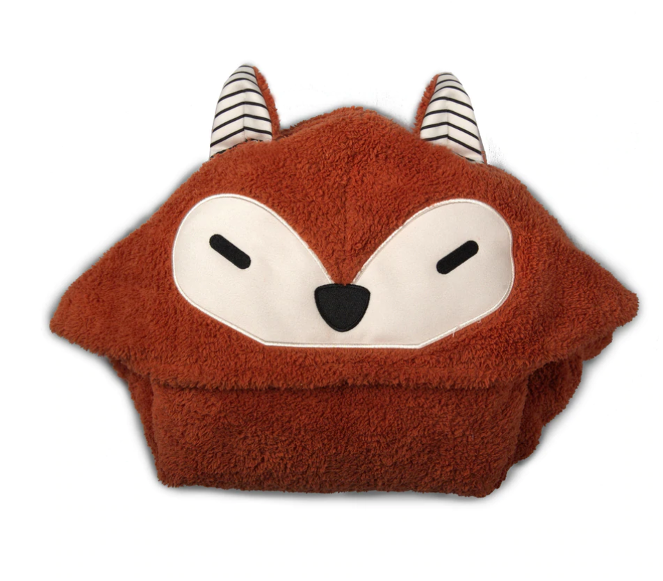 Waci Children's Hooded Towel - fox, rabbit, lamb