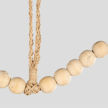 Load image into Gallery viewer, Beaded Heart Natural &amp; White
