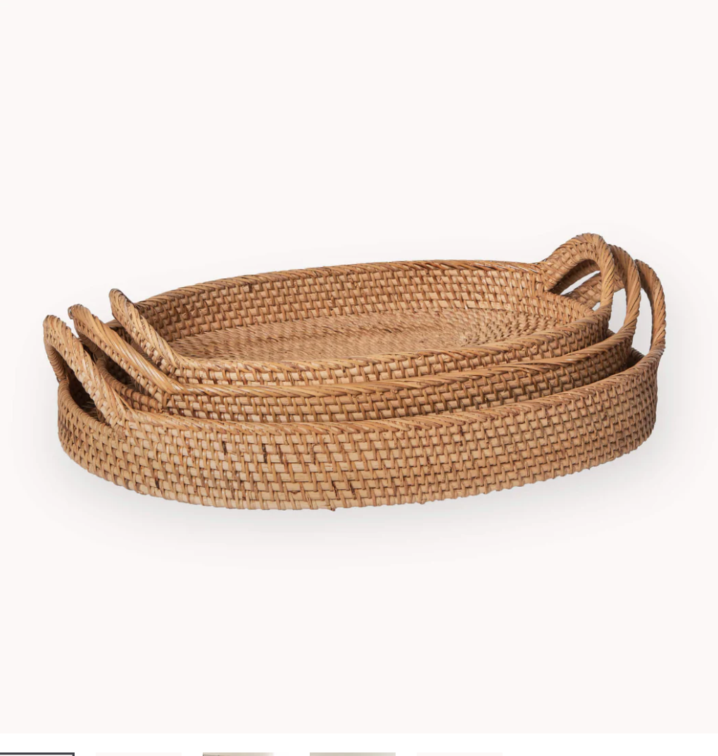 Rattan Baskets, Three Sizes