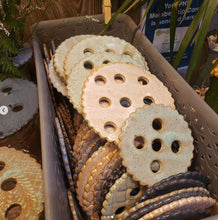 Load image into Gallery viewer, Pottery Flower Frogs Large
