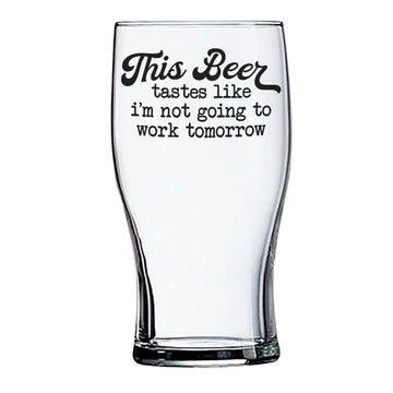 Beer Glass - With Attitude!