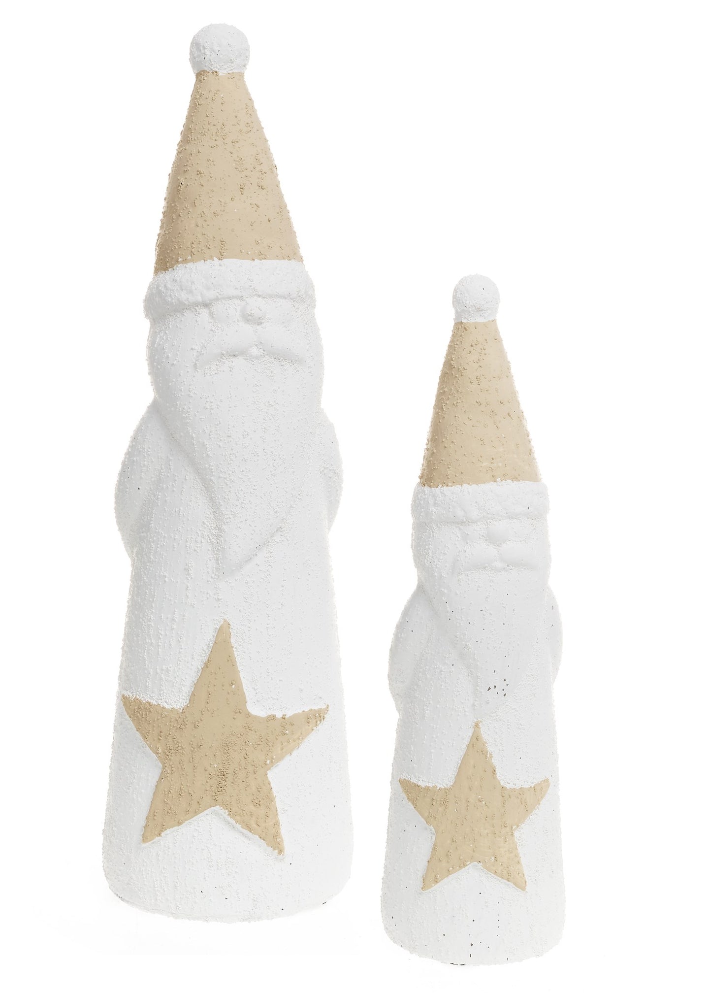 Cement Santa with gold star