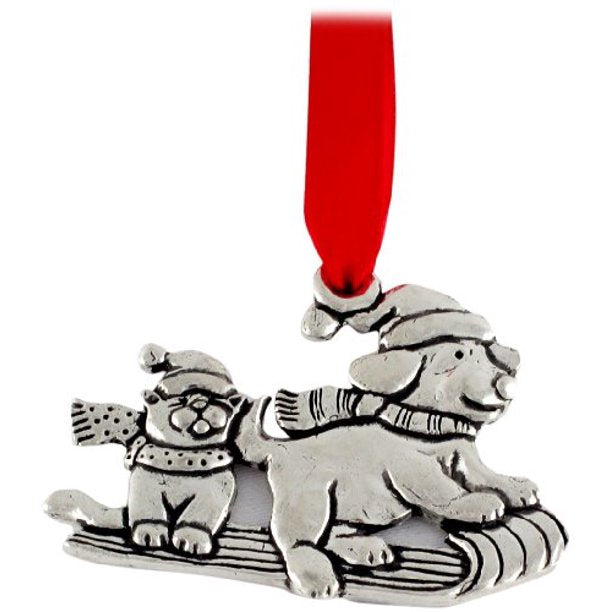 Basic Spirit Pewter Christmas Ornaments