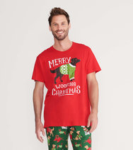 Load image into Gallery viewer, Merry Woofing Christmas Men&#39;s Tee
