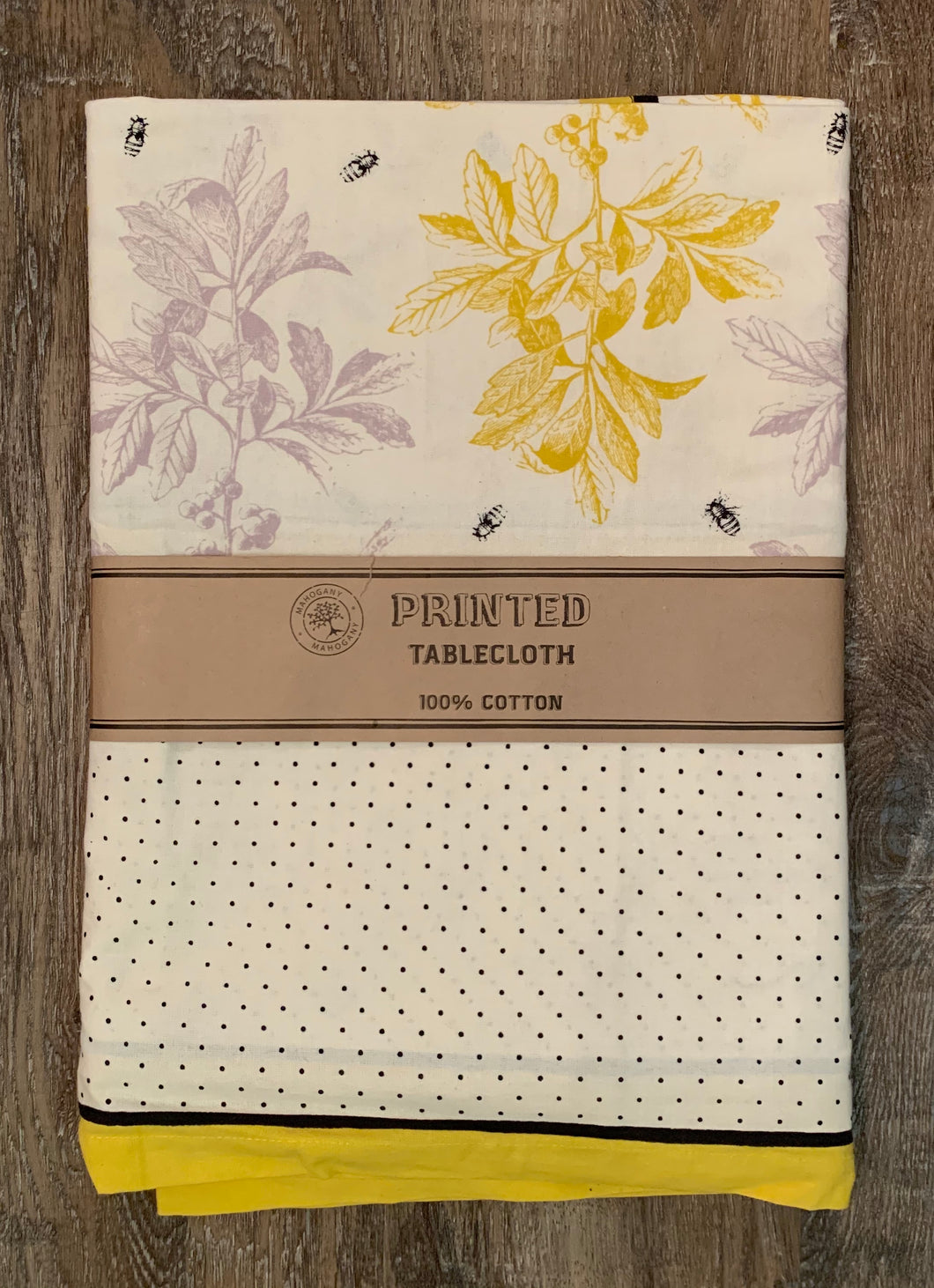 Mahogany Bumble Bee Tablecloth