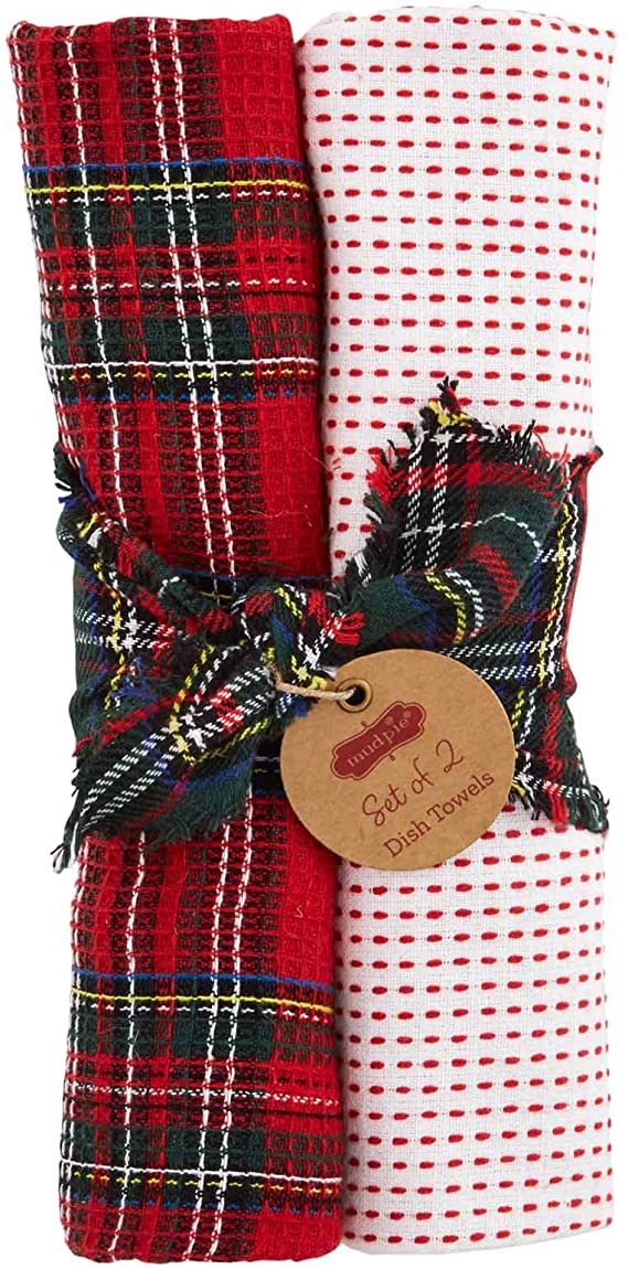 Set Plaid Tea Towels