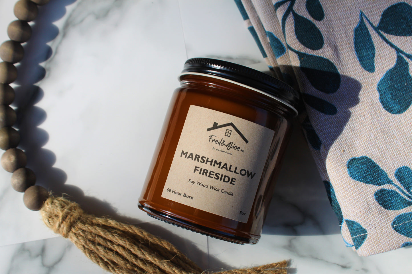 Wood wick Soy Candles 8oz
