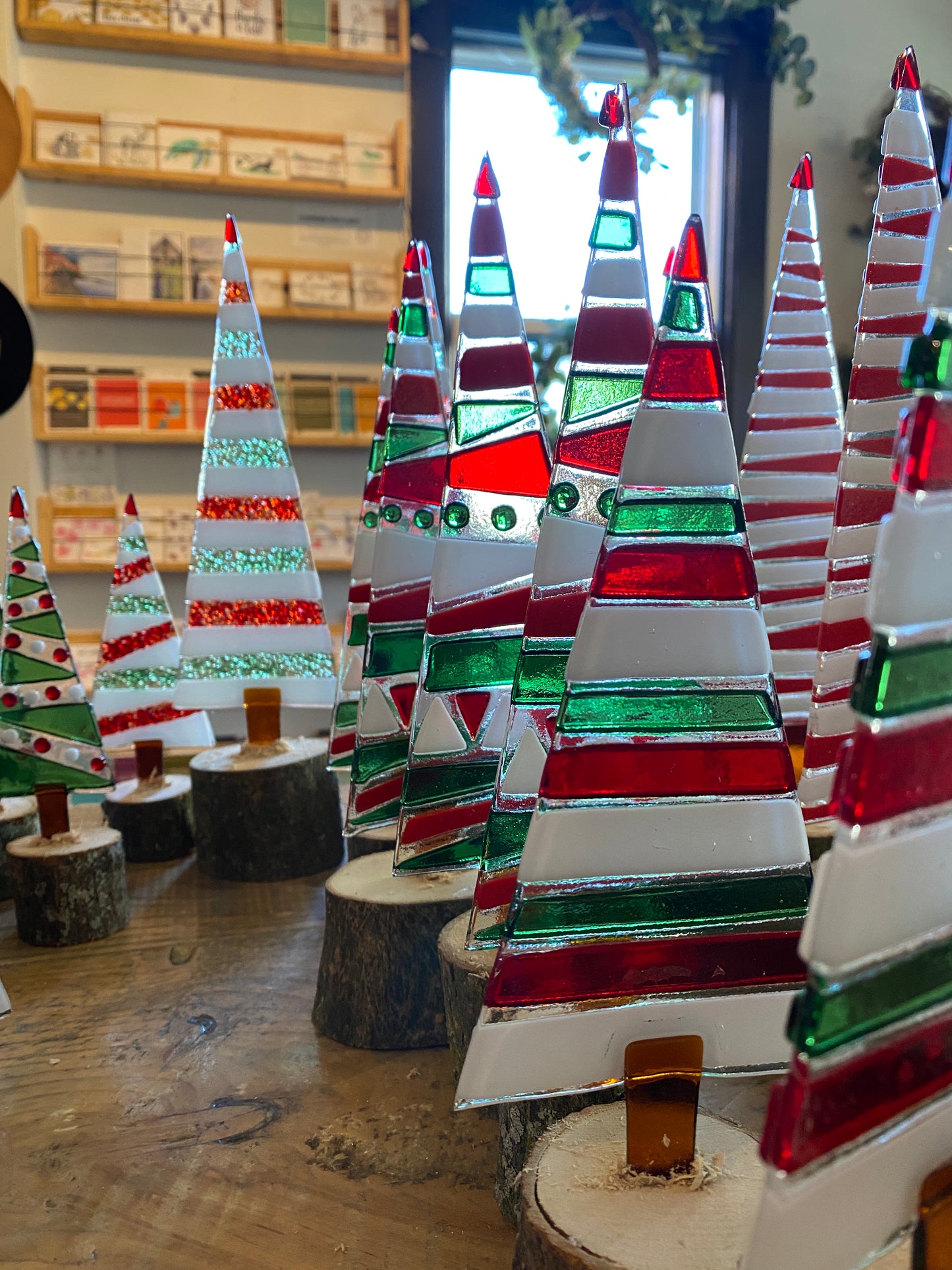 Christmas Trees - Glass fusion