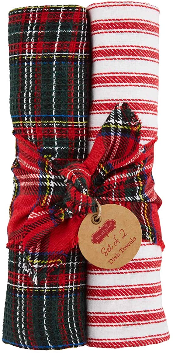 Set Plaid Tea Towels