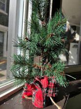 Load image into Gallery viewer, Tartan wrapped pine tree
