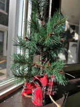 Load image into Gallery viewer, Tartan wrapped pine tree
