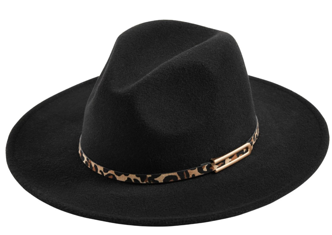 Fedora with leopard band