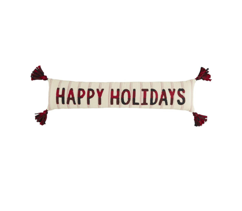 Long Christmas Pillows with Tassels