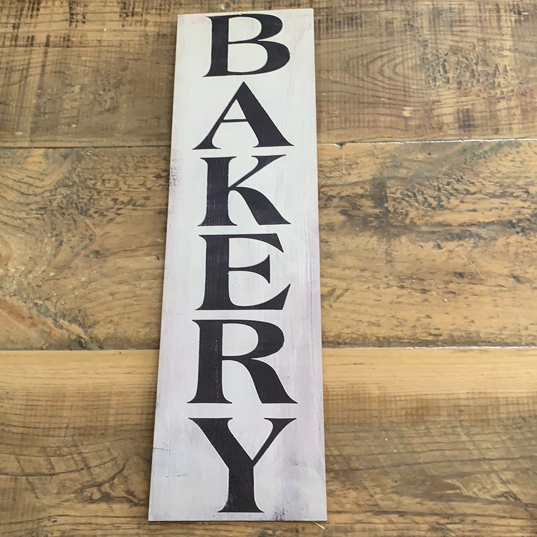 Bakery sign Black and White
