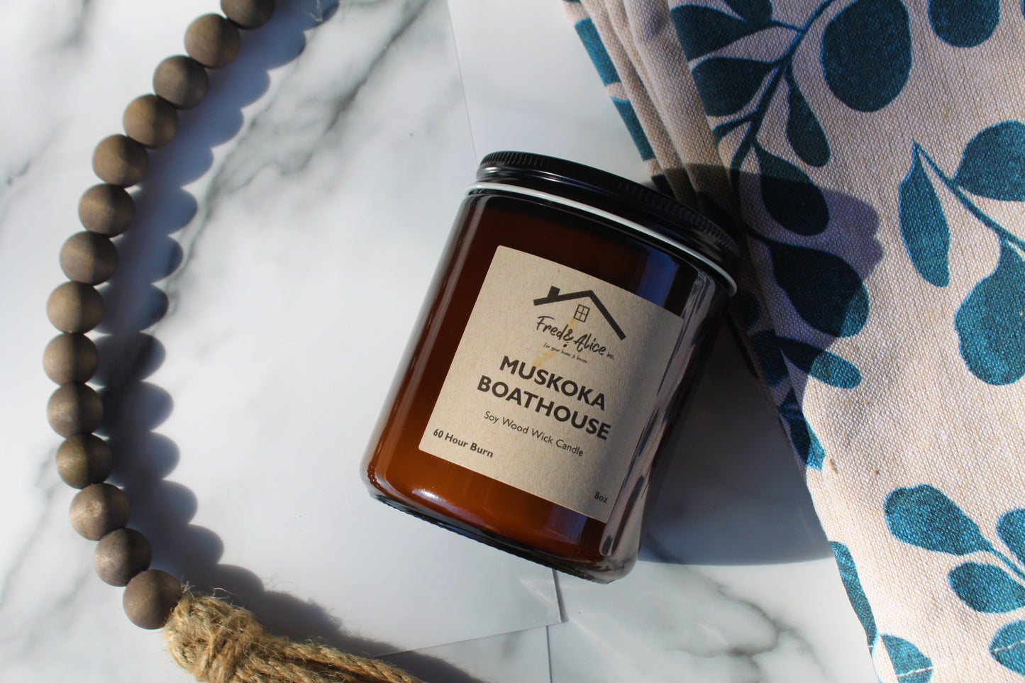 Wood wick Soy Candles 8oz