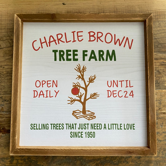 Charlie Brown Christmas Sign