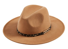 Load image into Gallery viewer, Fedora with leopard band
