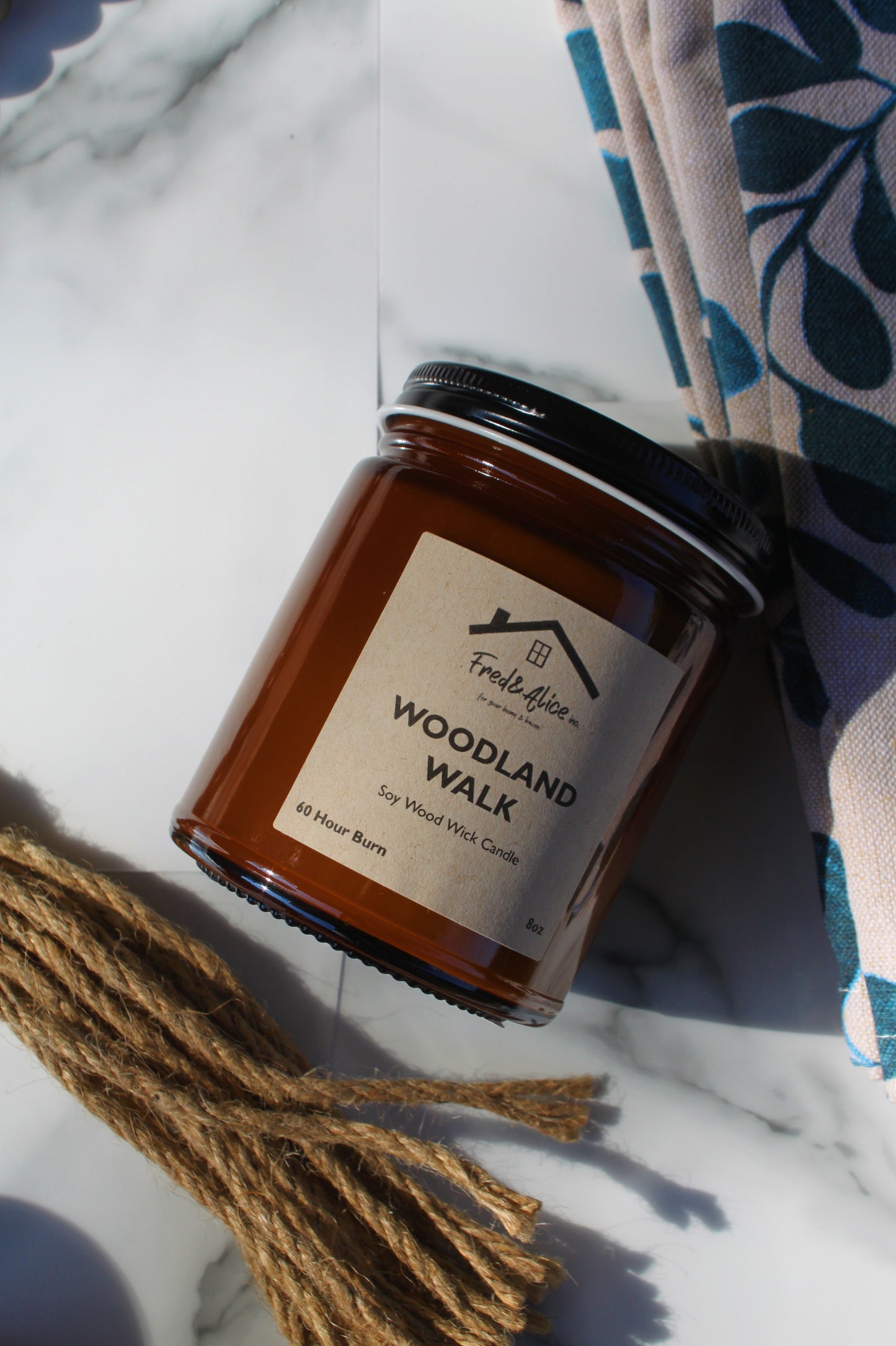 Wood wick Soy Candles 8oz