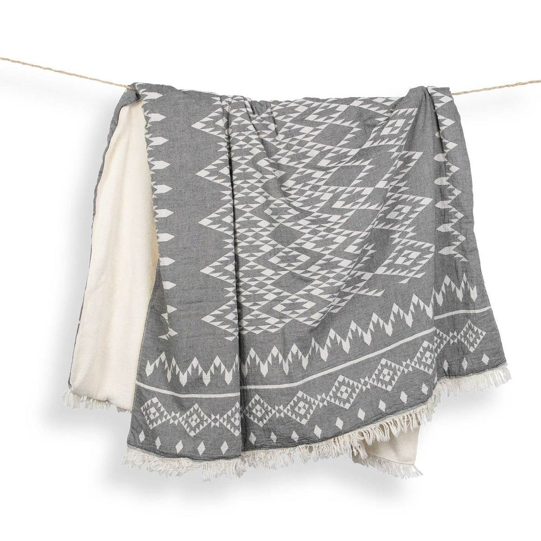 Turkish Fleece Lined Throw/Blanket - Pokoloko