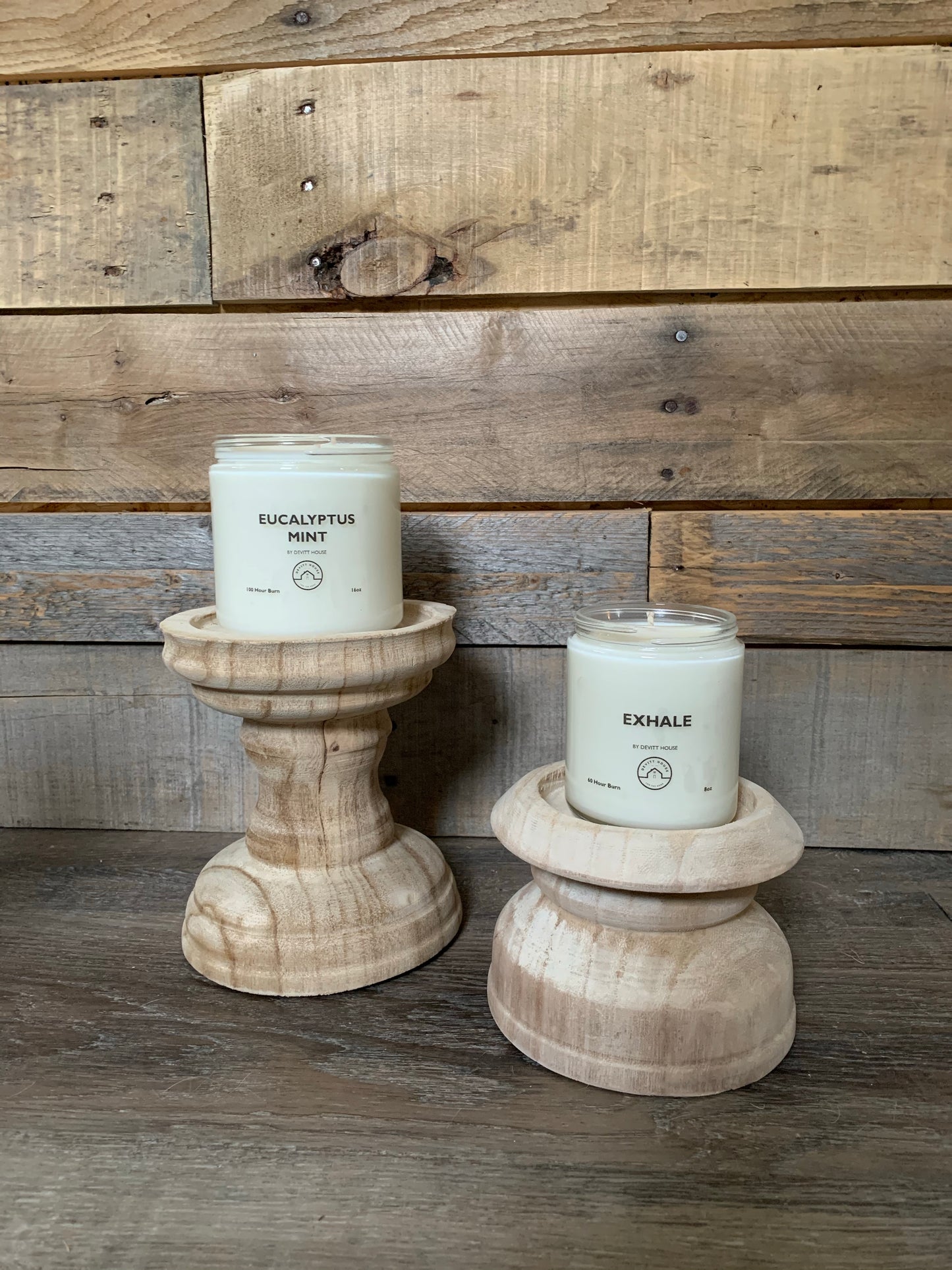 Chunky Paulownia Candle Holder