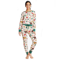 Load image into Gallery viewer, Women’s woodland winter pajama sets - Hatley
