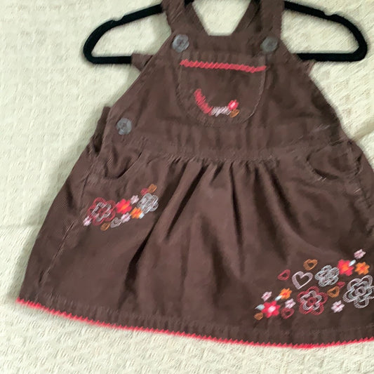 Brown Corduroy Kids Dress